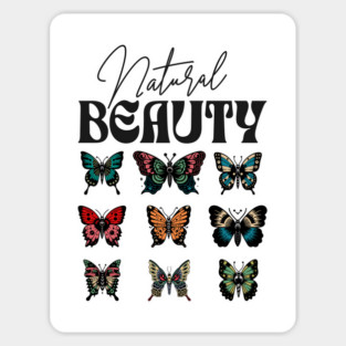 Natural Beauty Butterfly Collection Design Magnet