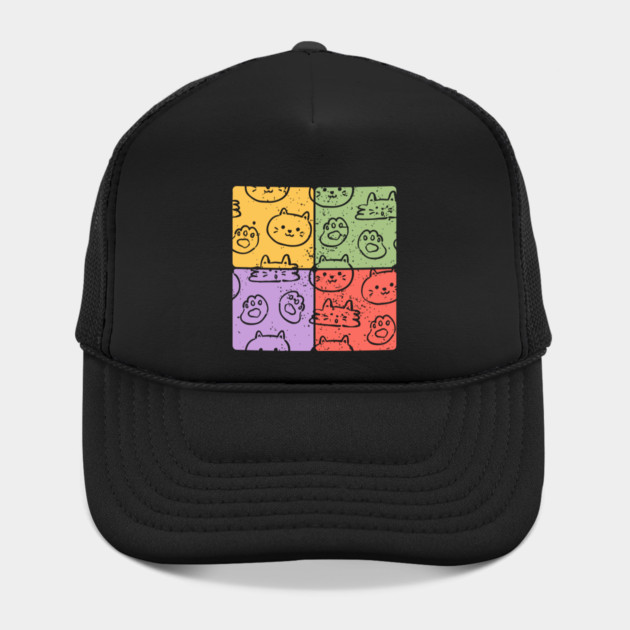 Cute Cats Mosaic Adorable Artistic Pet Design by TuncGK