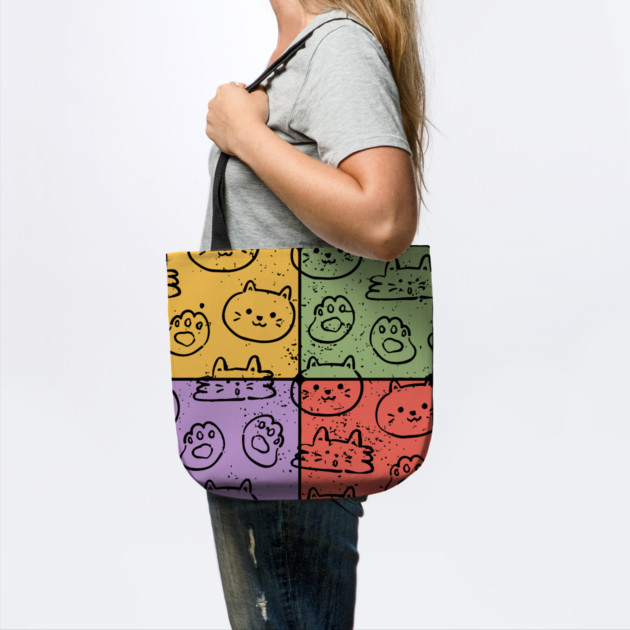 Cute Cats Mosaic Adorable Artistic Pet Design by TuncGK