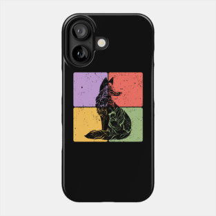 Fox Silhouette Minimalist Wildlife Art Phone Case