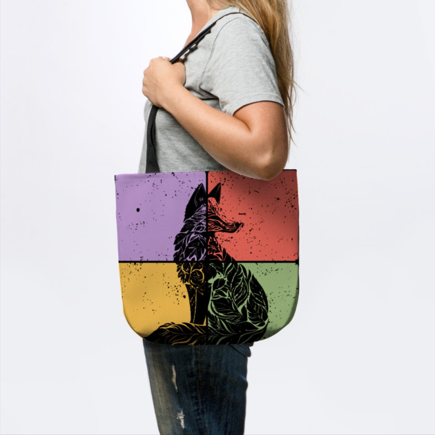 Fox Silhouette Minimalist Wildlife Art by TuncGK