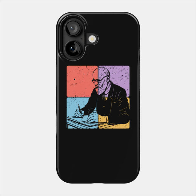Sigmund Freud Minimalist Psychology Tribute Art Phone Case by TuncGK