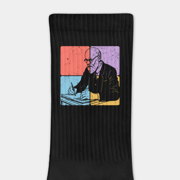 Sigmund Freud Minimalist Psychology Tribute Art by TuncGK