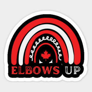 Elbows-Up Sticker