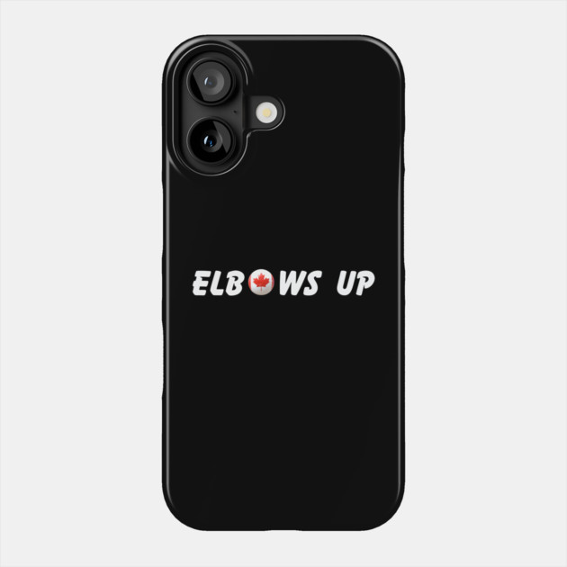 Elbows-Up Phone Case by Creatifly Graphic Tees
