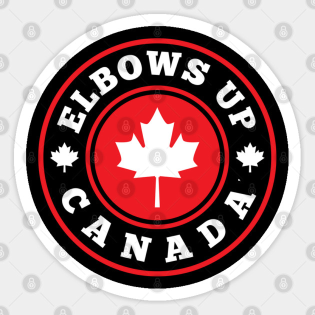 Elbows-Up Sticker by Creatifly Graphic Tees