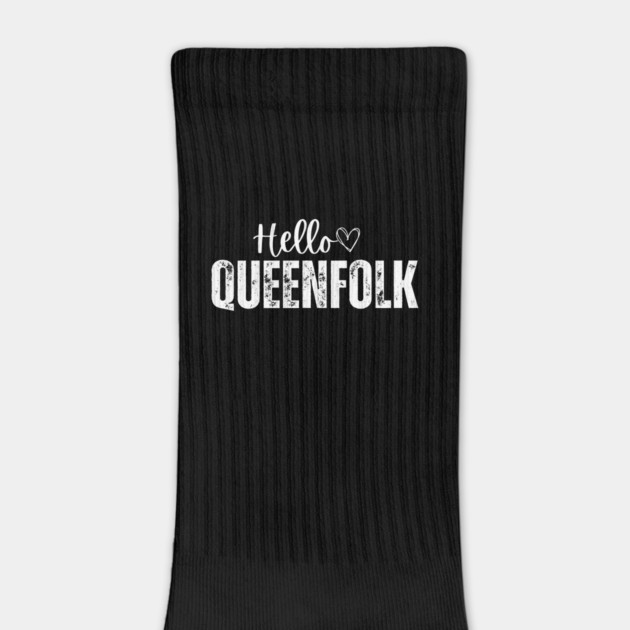 Hello Queenfolk T-Shirt – Royalty-Inspired Graphic Tee for Queens, Empowering Women’s Shirt, Black Girl Magic Tee by Tondeleya's Store