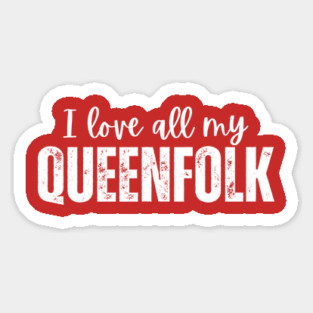 Queenfolk T-Shirt – Royalty-Inspired Graphic Tee for Queens, Empowering Women’s Shirt, Black Girl Magic Tee Magnet