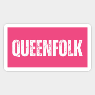 Queenfolk T-Shirt – Royalty-Inspired Graphic Tee for Queens, Empowering Women’s Shirt, Black Girl Magic Tee Magnet