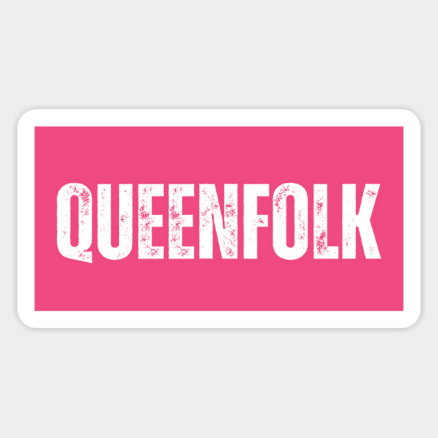 Queenfolk T-Shirt – Royalty-Inspired Graphic Tee for Queens, Empowering Women’s Shirt, Black Girl Magic Tee Magnet by Tondeleya's Store