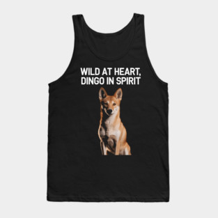 Wild at Heart, Dingo in Spirit – Australian Wildlife Tank Top