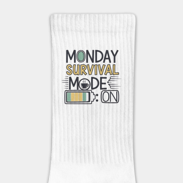 Monday Survival Mode ON – Funny Coffee & Work by Stylish Shirt