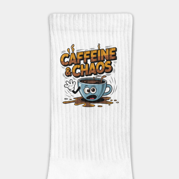 Caffeine & Chaos - Funny Coffee Lover Design by Stylish Shirt