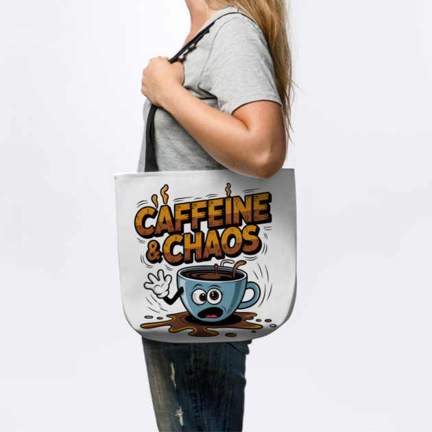 Caffeine & Chaos - Funny Coffee Lover Design by Stylish Shirt