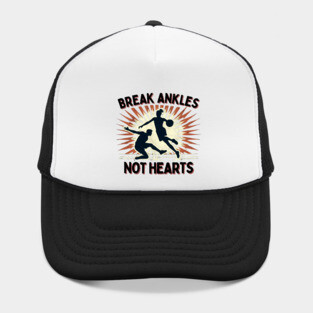 Break Ankles, Not Hearts – Vintage Basketball Crossover Design Hat