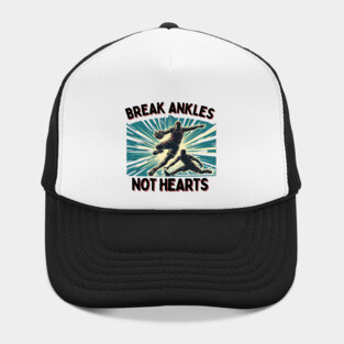 Break Ankles, Not Hearts – Vintage Basketball Crossover Design Hat