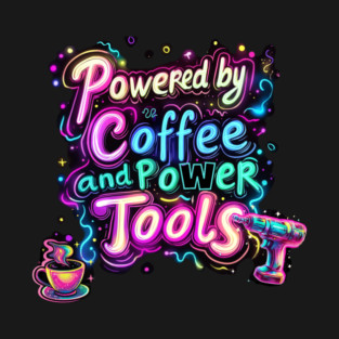 Powered by Coffee and Power Tools T-Shirt