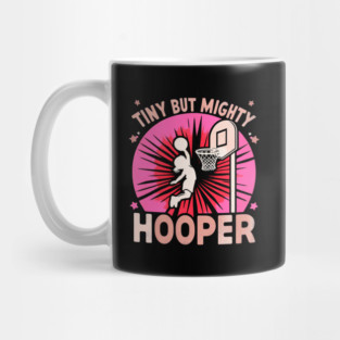 Tiny But Mighty Hooper – Funny Kids Basketball Design Mug