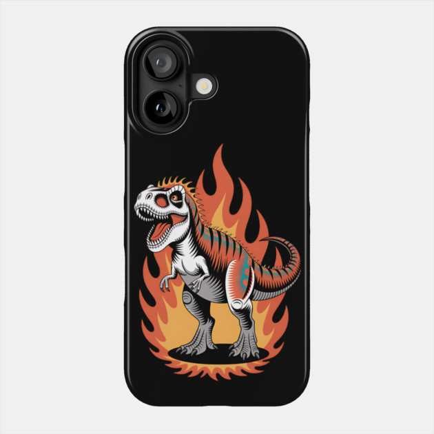 Fire T-Rex Phone Case by animegirlnft