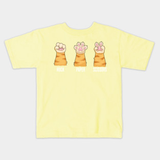 Rock Paper Scissors Cat Paws Kids T-Shirt
