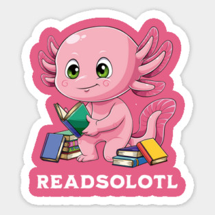 Book Axolotl Sticker