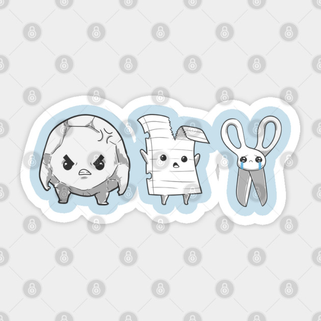 Rock Paper Scissors Sticker by GoshWow®