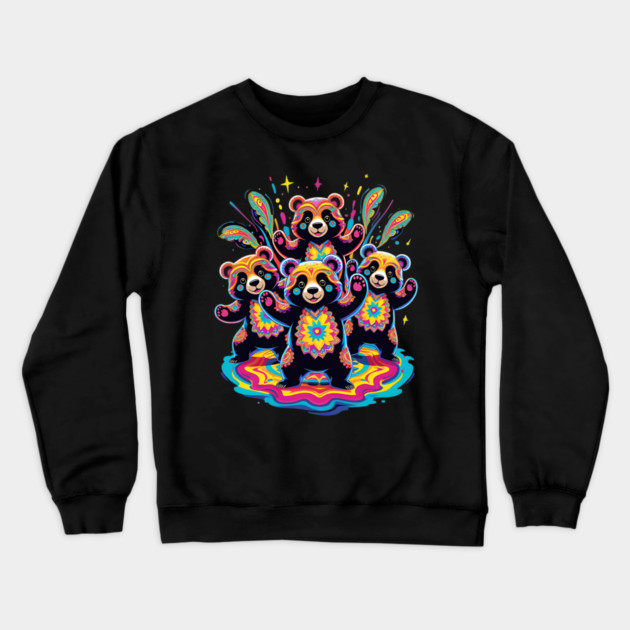 Dancing Bear Crewneck Sweatshirt by animegirlnft