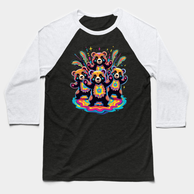Dancing Bear Baseball T-Shirt by animegirlnft