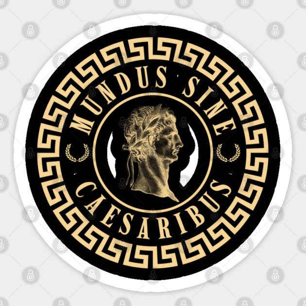 Mundus-Sine-Caesaribus Sticker by Creatifly Graphic Tees