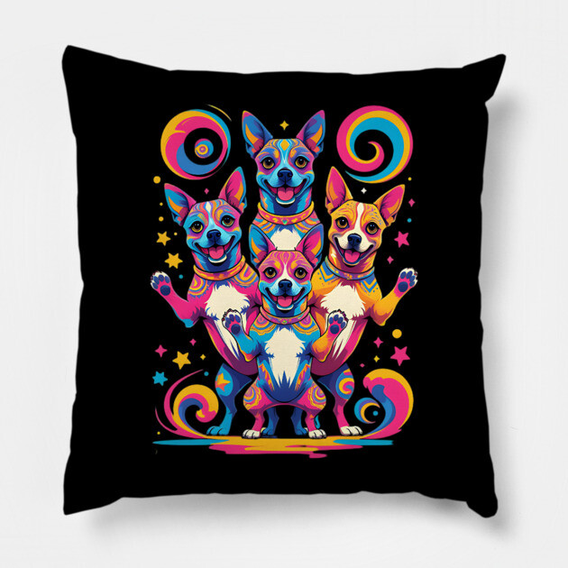 Dancing Dog Pillow by animegirlnft