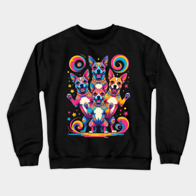 Dancing Dog Crewneck Sweatshirt by animegirlnft