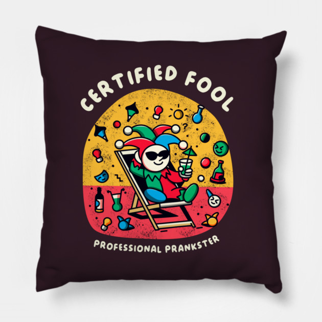 CERTIFIED FOOL Pillow by Fabrik