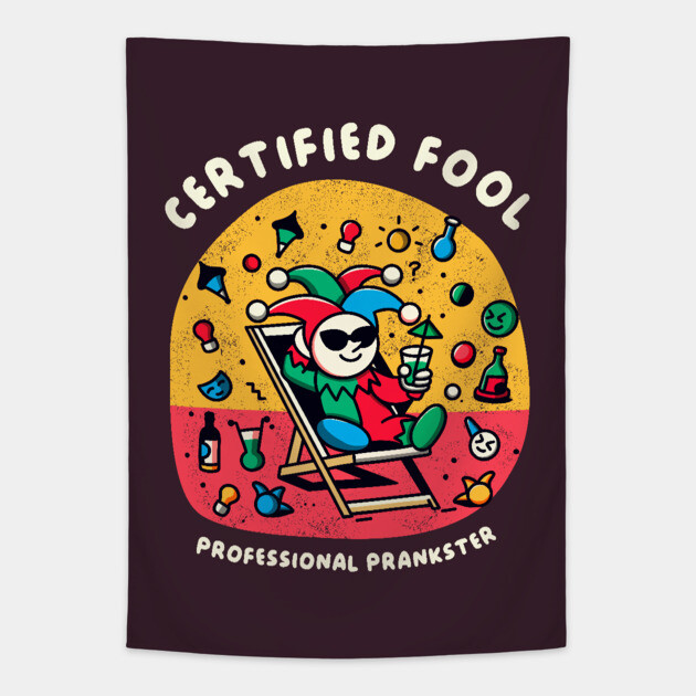 CERTIFIED FOOL Tapestry by Fabrik