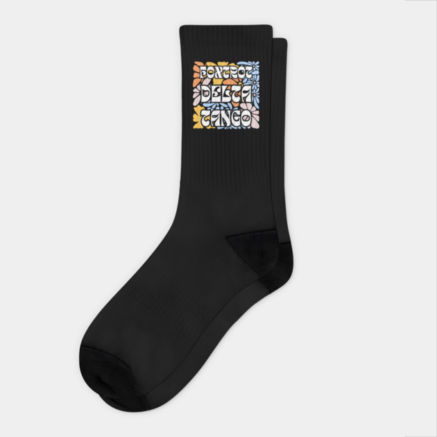 Foxtrot-Delta-Tango Socks by Creatifly Graphic Tees