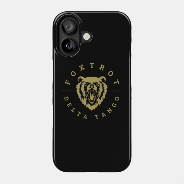Foxtrot-Delta-Tango Phone Case by Creatifly Graphic Tees