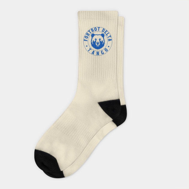 Foxtrot-Delta-Tango Socks by Creatifly Graphic Tees