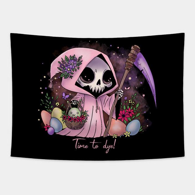 Easter Grim Reaper Tapestry by H. R. Sinclair