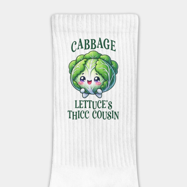 Cabbage: Lettuce's Thicc Cousin, funny cute cabbage design by Luxinda