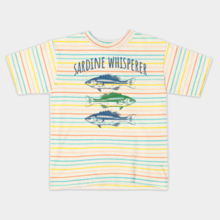 Vintage sardines with saying Sardine Whisperer Kids T-Shirt
