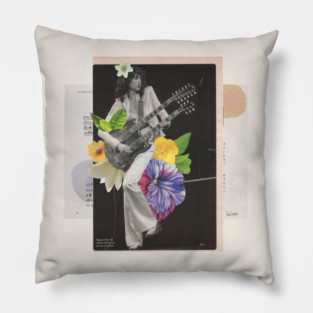 Jimmy Page collage Pillow
