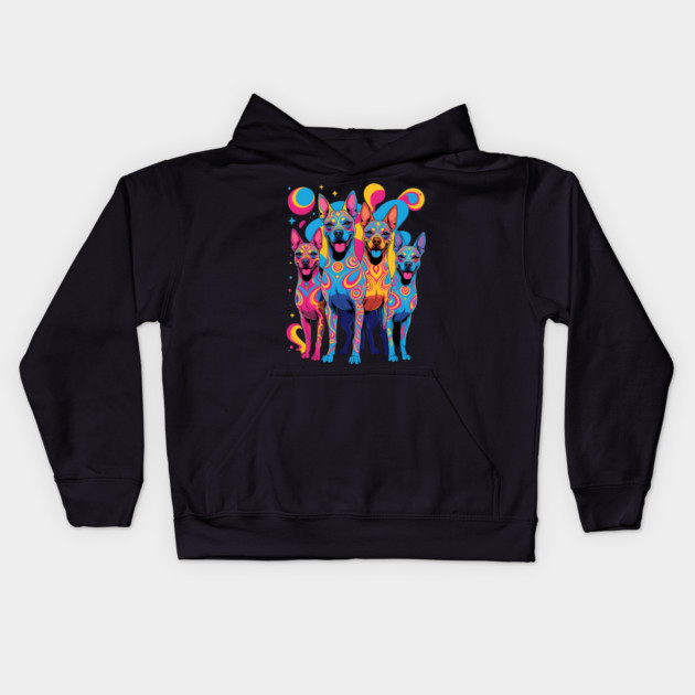 Pop Art Dog Kids Hoodie by animegirlnft