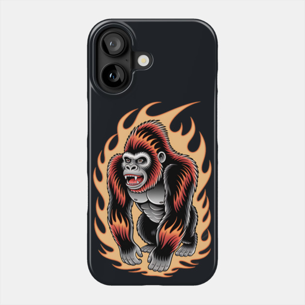 Gorilla Muscle Phone Case by animegirlnft