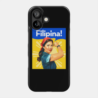 Pinoy Pride - Proud and Strong Filipina T-Shirt Phone Case