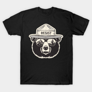 Vintage Smokey The Resist Bear - Resist Bear Save Our Parks T-Shirt