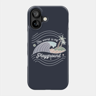 The world is my playground Phone Case