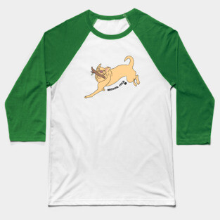 Stick makes Labrador Retriever Happy Baseball T-Shirt