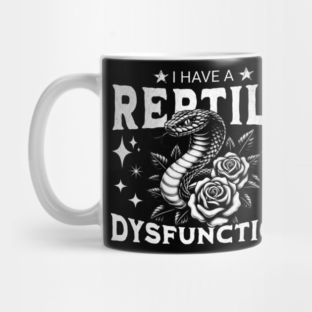 I Have a Reptile Dysfunction – Funny Snake & Roses Gothic Tattoo by ArtistTee ⭐⭐⭐⭐⭐