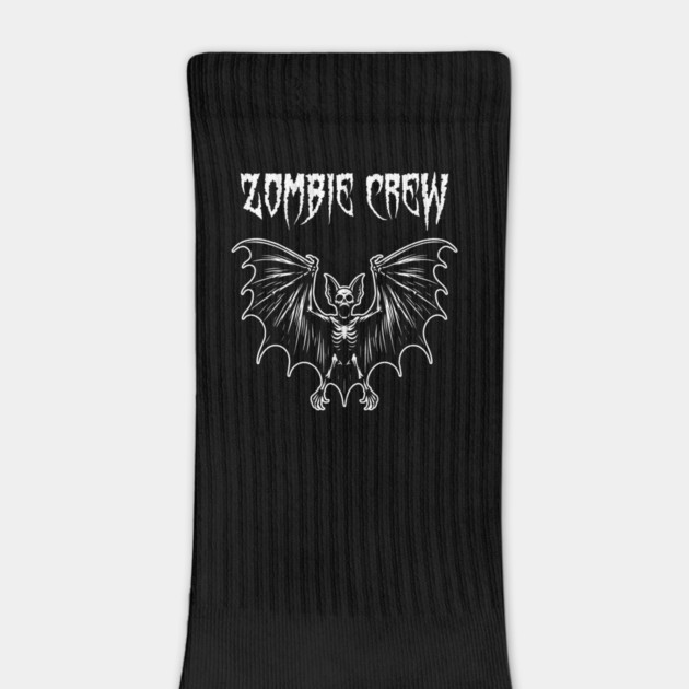 Zombie Crew Bat on T-shirt Back by Grave Digs