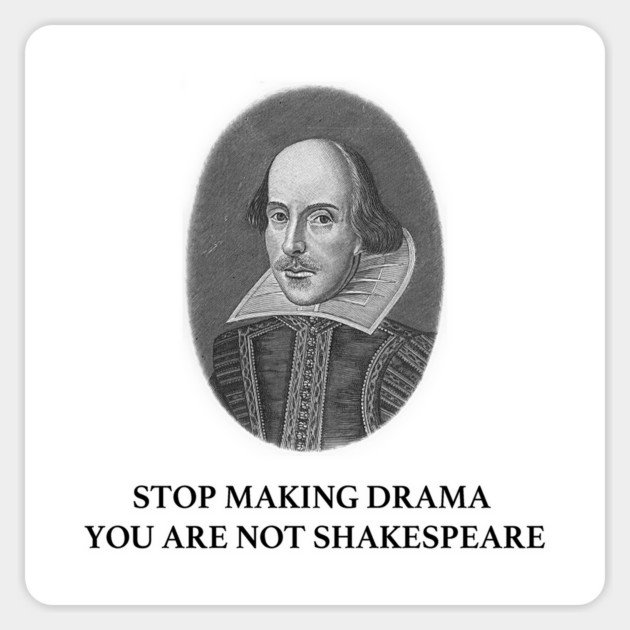 SHAKESPEARE Sticker by Philosophy Shirts
