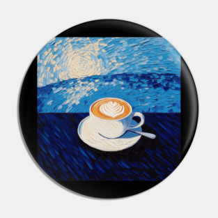 Cappuccino | Post-impressionist painting style Pin